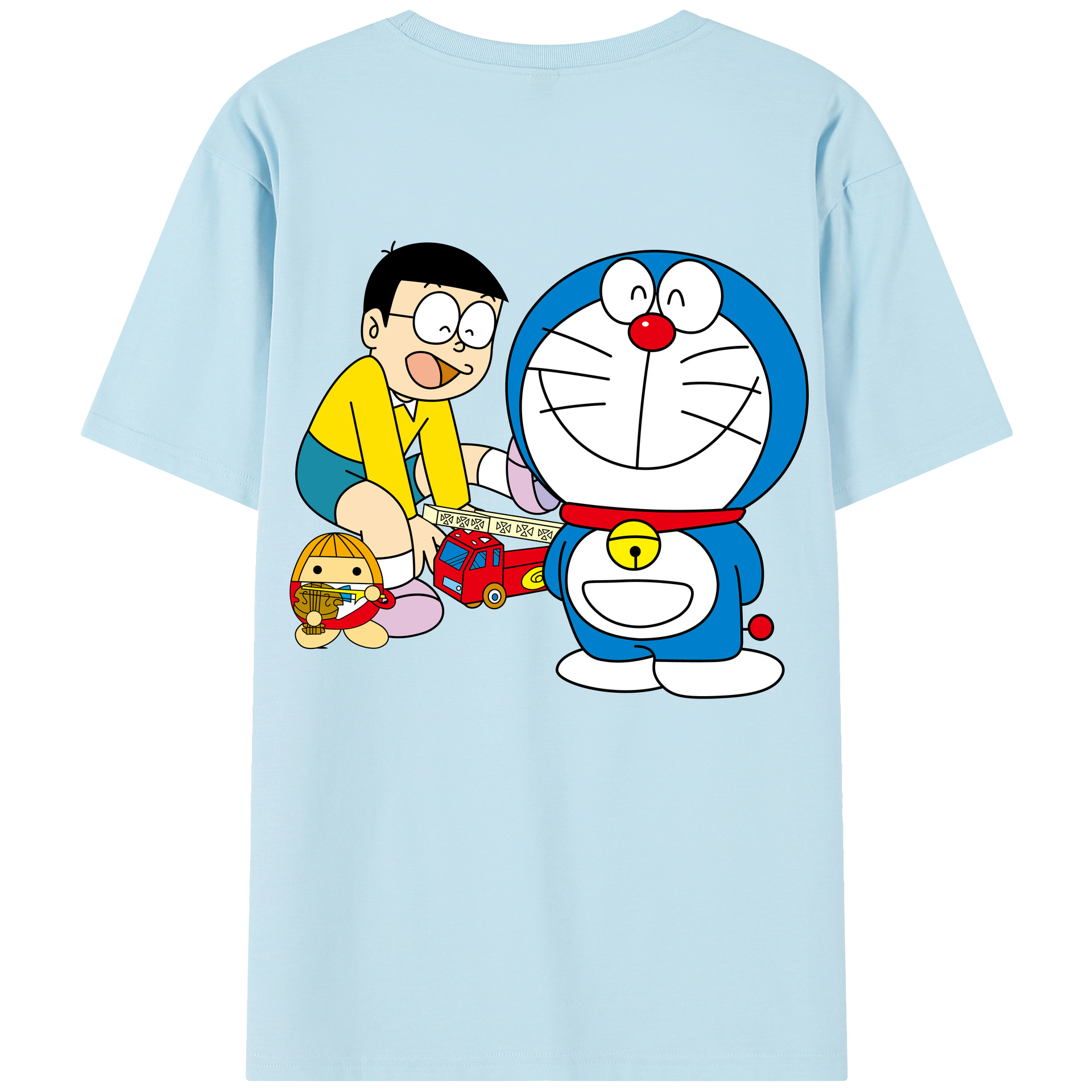 （画像用） ドラえもん Doraemon 綿100％半袖Tシャツ（背面プリント）